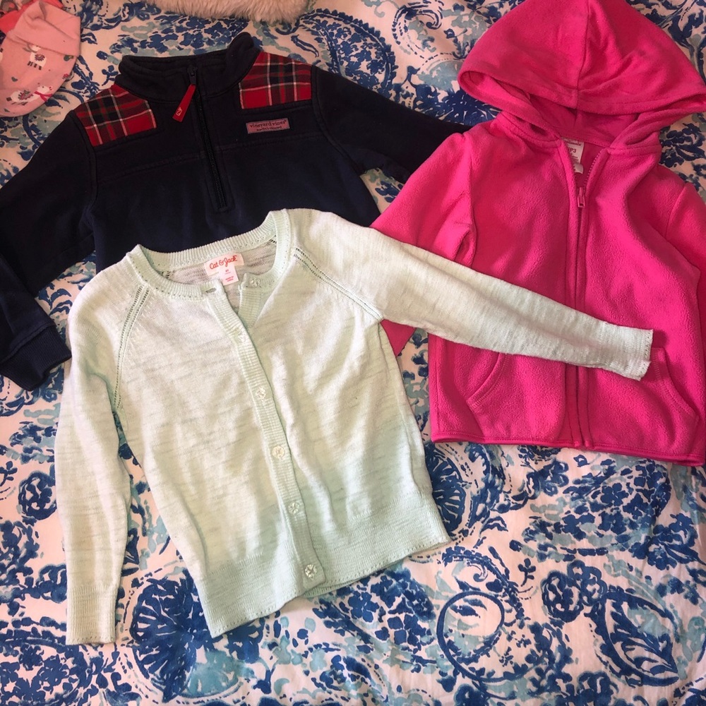 Toddler Girl 3T Sweater Sweatshirts Bundle